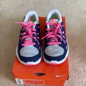 Nike Blue and Pink Sneakers Mesh Upper